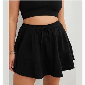 Aerie pool to party mini skirt, black size small